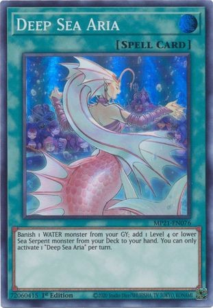 Deep Sea Aria [MP21-EN076] Super Rare Yu-Gi-Oh!