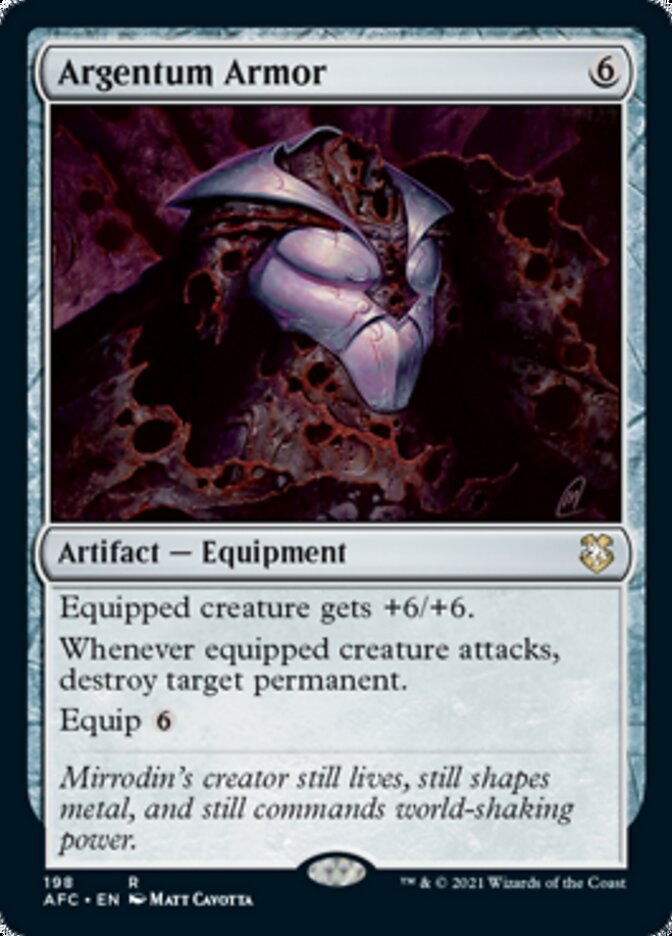 Argentum Armor [Dungeons & Dragons: Adventures in the Forgotten Realms Commander] Magic: The Gathering