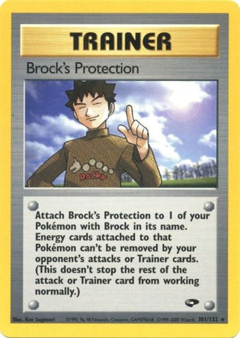 Brock's Protection (101/132) [Gym Challenge Unlimited] Pokémon