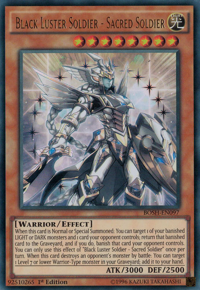 Black Luster Soldier - Sacred Soldier [BOSH-EN097] Ultra Rare Yu-Gi-Oh!