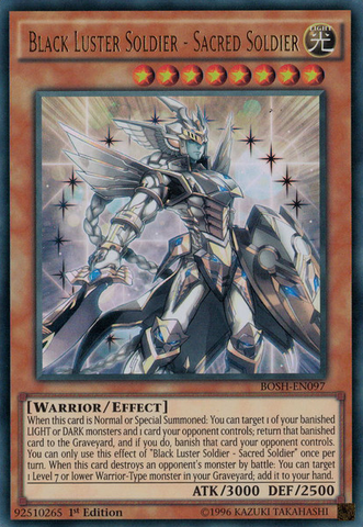 Black Luster Soldier - Sacred Soldier [BOSH-EN097] Ultra Rare Yu-Gi-Oh!