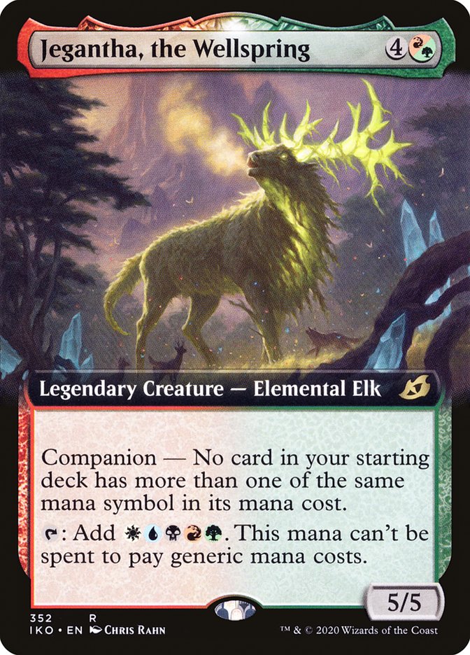 Jegantha, the Wellspring (Extended Art) [Ikoria: Lair of Behemoths] Magic: The Gathering
