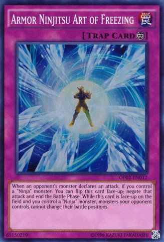 Armor Ninjitsu Art of Freezing [OP02-EN012] Super Rare Yu-Gi-Oh!