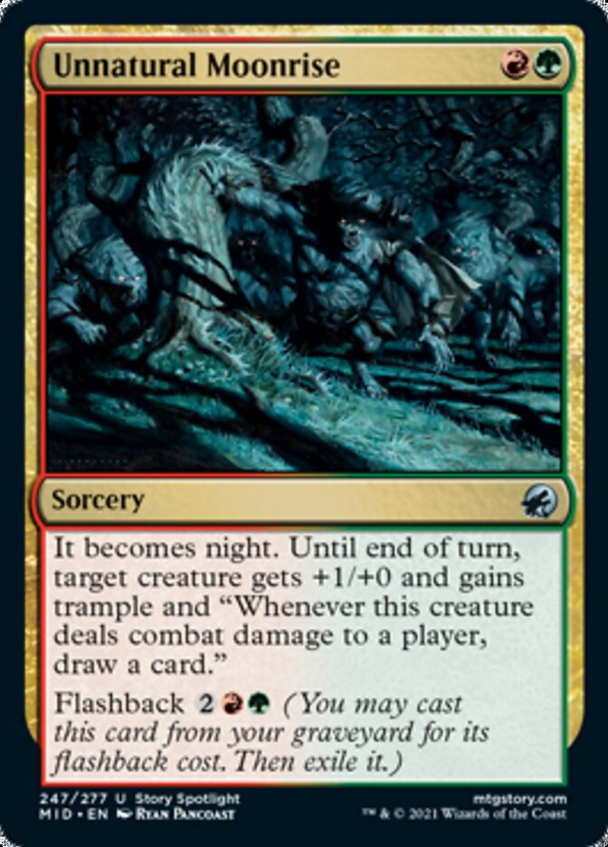 Unnatural Moonrise [Innistrad: Midnight Hunt] Magic: The Gathering
