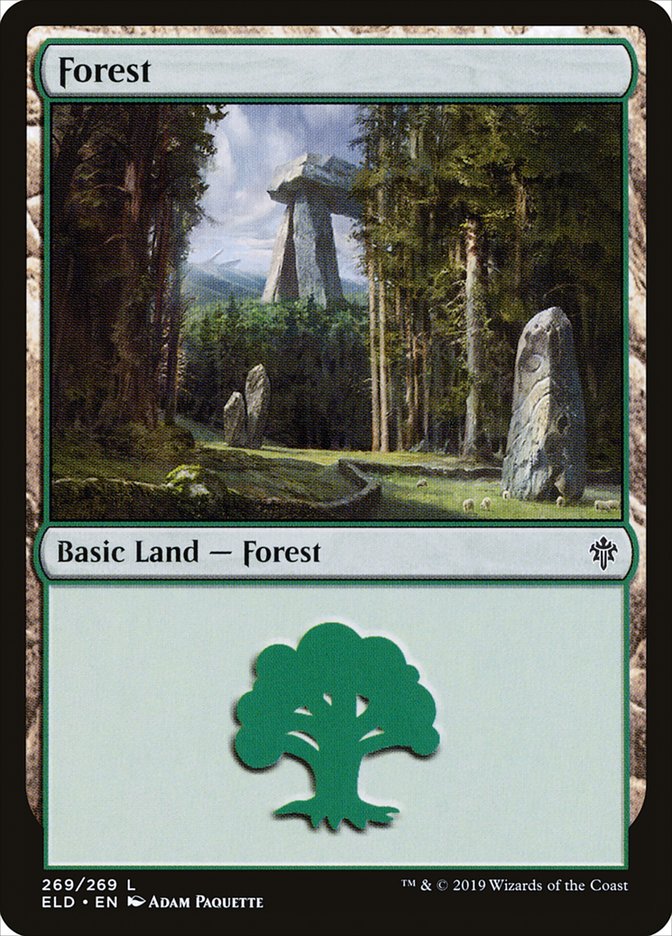 Forest (269) [Throne of Eldraine] Magic: The Gathering
