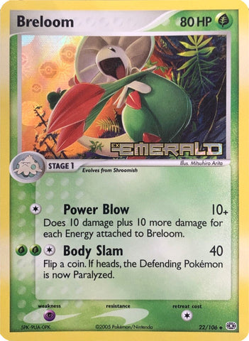 Breloom (22/106) (Stamped) [EX: Emerald] Pokémon