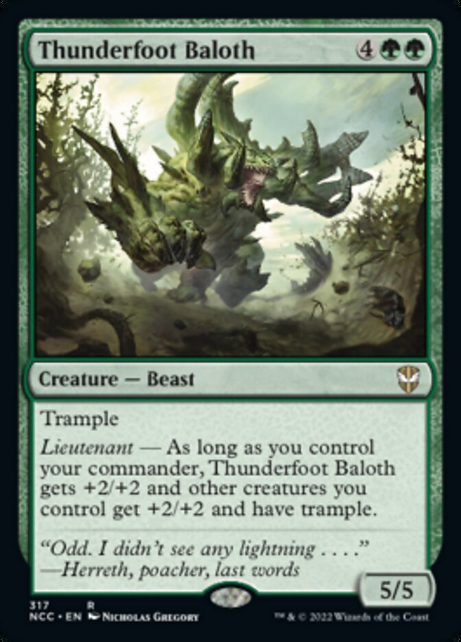 Thunderfoot Baloth [Streets of New Capenna Commander] Magic: The Gathering