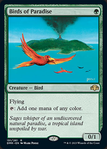 Birds of Paradise [Dominaria Remastered] Magic: The Gathering