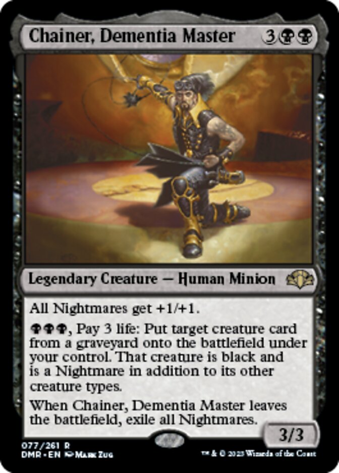 Chainer, Dementia Master [Dominaria Remastered] Magic: The Gathering