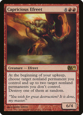 Capricious Efreet [Magic 2010] Magic: The Gathering