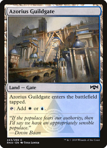 Azorius Guildgate (243/259) [Ravnica Allegiance] Magic: The Gathering