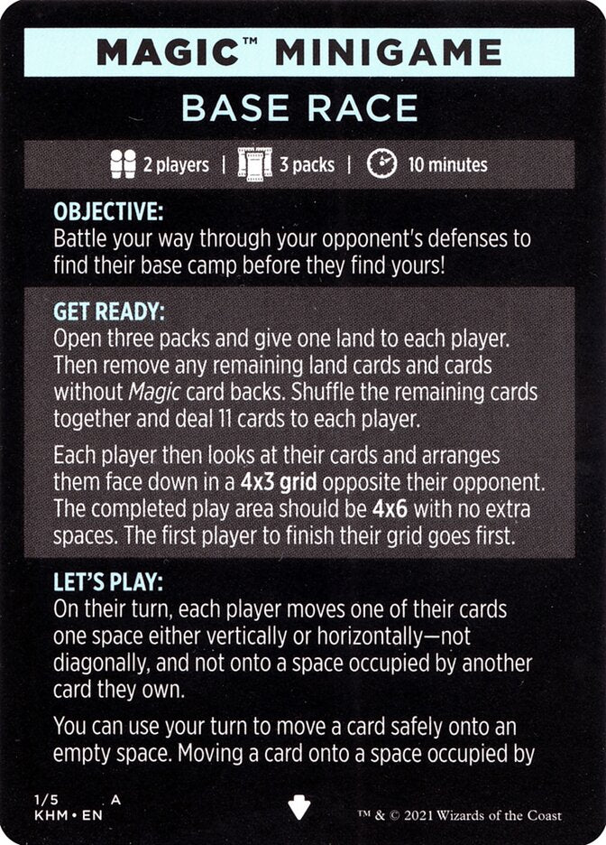 Base Race (Magic Minigame) [Kaldheim Minigame] Magic: The Gathering