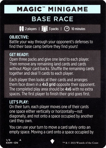Base Race (Magic Minigame) [Kaldheim Minigame] Magic: The Gathering