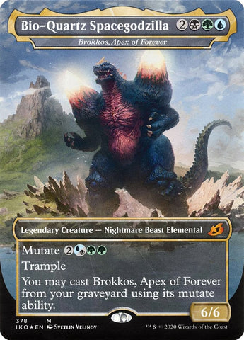 Brokkos, Apex of Forever - Bio-Quartz Spacegodzilla (Godzilla Series) [Ikoria: Lair of Behemoths] Magic: The Gathering