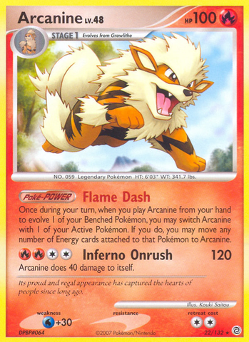 Arcanine (22/132) [Diamond & Pearl: Secret Wonders] Pokémon