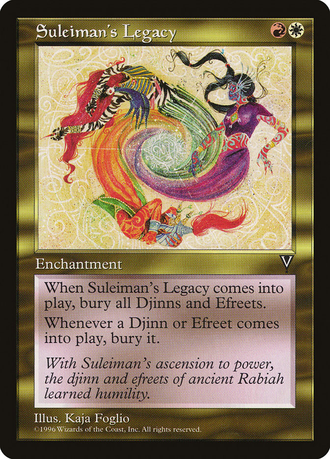 Suleiman's Legacy [Visions] Magic: The Gathering