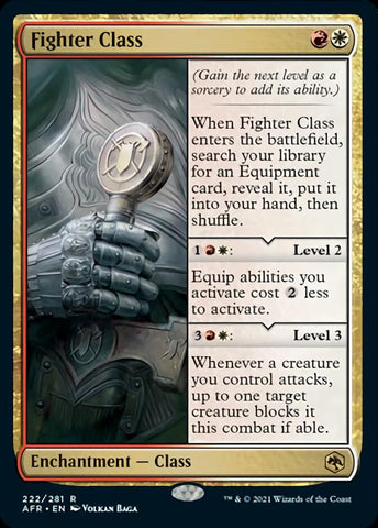 Fighter Class [Dungeons & Dragons: Adventures in the Forgotten Realms] Magic: The Gathering