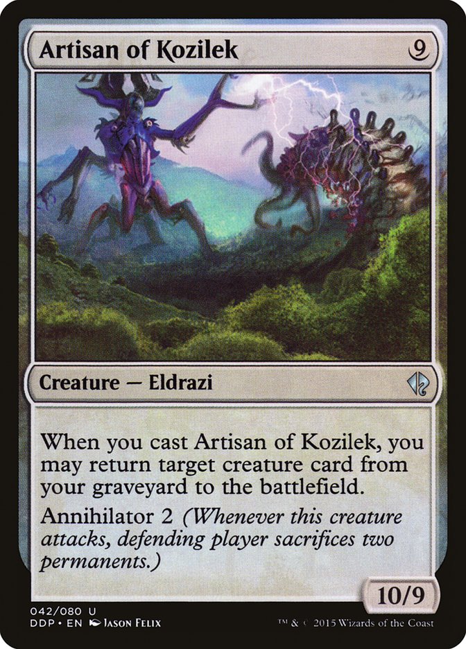 Artisan of Kozilek [Duel Decks: Zendikar vs. Eldrazi] Magic: The Gathering
