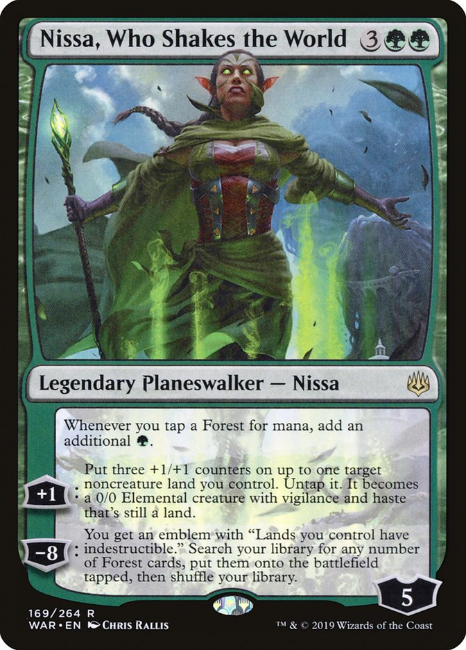 Nissa, Who Shakes the World [War of the Spark] Magic: The Gathering
