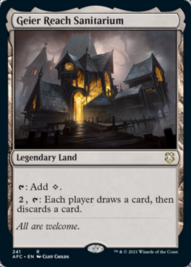 Geier Reach Sanitarium [Dungeons & Dragons: Adventures in the Forgotten Realms Commander] Magic: The Gathering