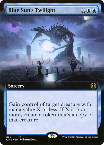 Blue Sun's Twilight (Extended Art) [Phyrexia: All Will Be One] Magic: The Gathering
