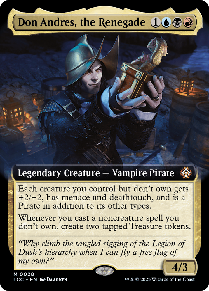 Don Andres, the Renegade (Extended Art) [The Lost Caverns of Ixalan Commander] Magic: The Gathering