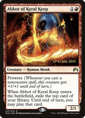 Abbot of Keral Keep [Magic Origins Prerelease Promos] Magic: The Gathering
