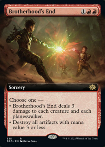Brotherhood's End (Extended Art) [The Brothers' War] Magic: The Gathering