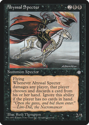 Abyssal Specter [Ice Age] Magic: The Gathering