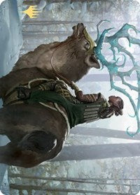 Boreal Outrider Art Card (Gold-Stamped Signature) [Kaldheim Art Series] Magic: The Gathering