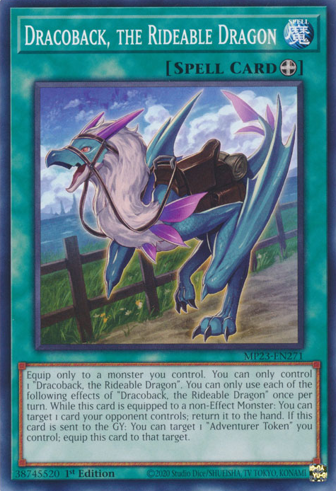 Dracoback, the Rideable Dragon [MP23-EN271] Common Yu-Gi-Oh!