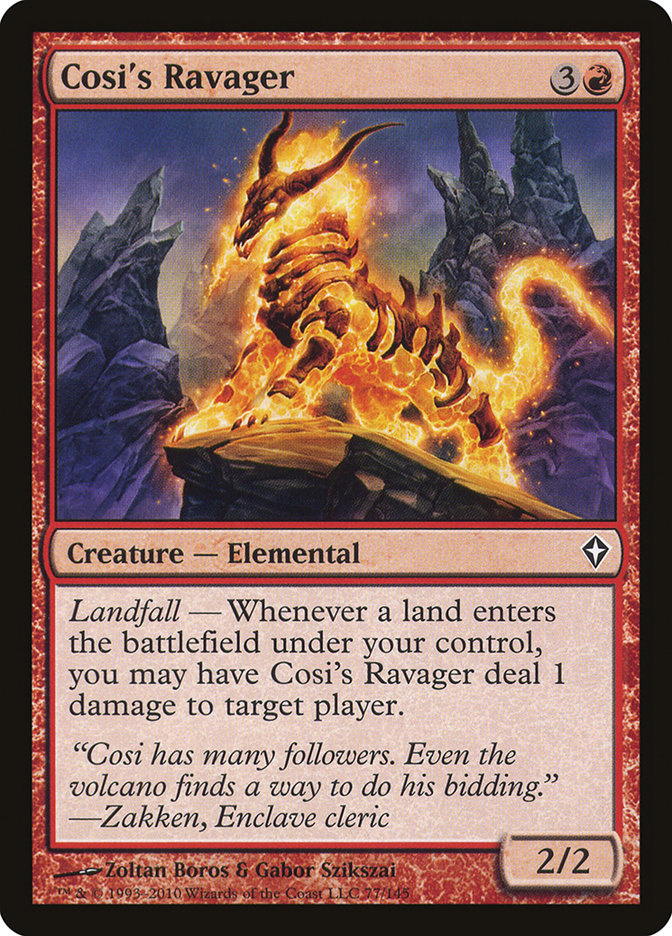 Cosi's Ravager [Worldwake] Magic: The Gathering