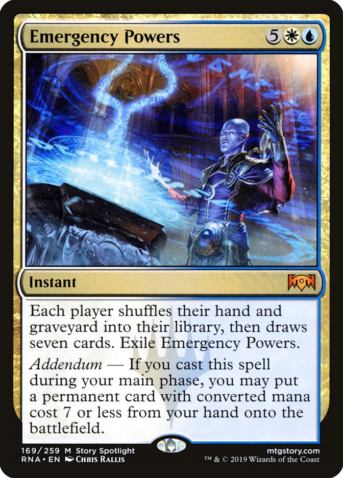 Emergency Powers [Ravnica Allegiance] Magic: The Gathering