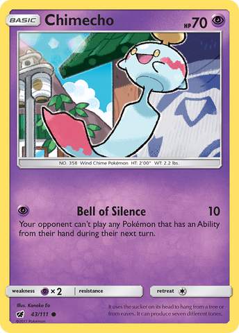 Chimecho (43/111) [Sun & Moon: Crimson Invasion] Pokémon