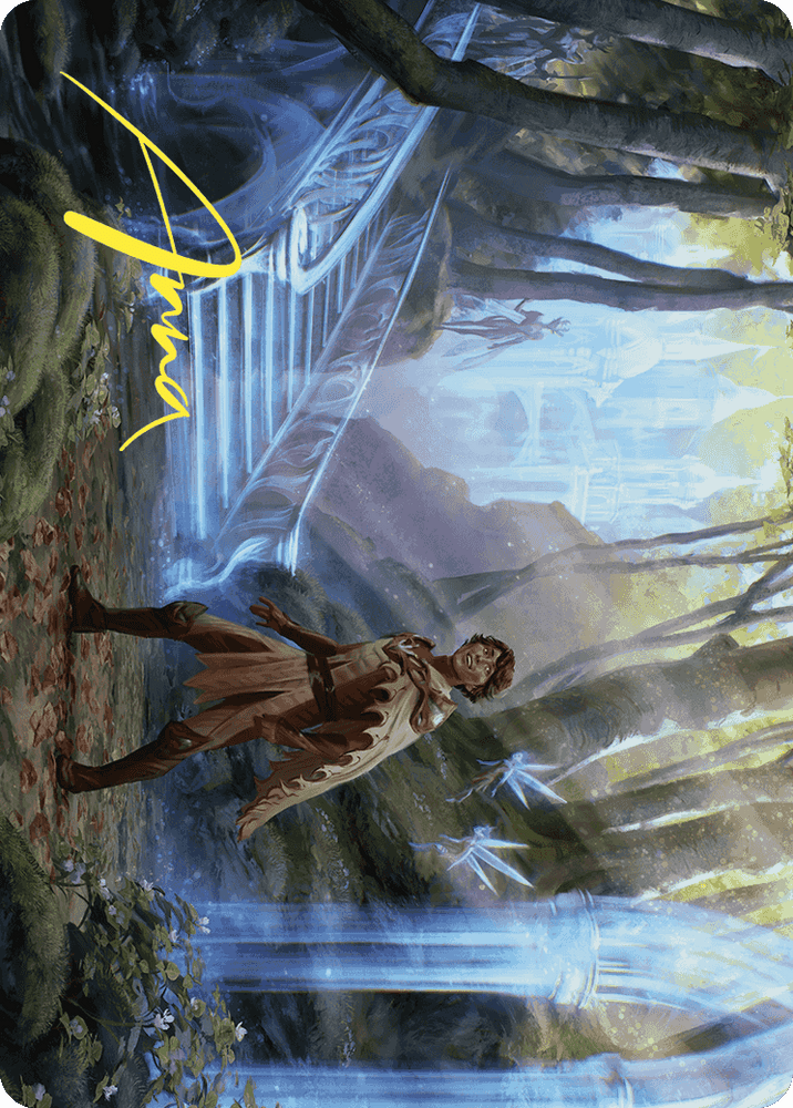 Into the Fae Court Art Card (Gold-Stamped Signature) [Wilds of Eldraine Art Series] Magic: The Gathering