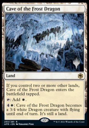 Cave of the Frost Dragon (Promo Pack) [Dungeons & Dragons: Adventures in the Forgotten Realms Promos] Magic: The Gathering