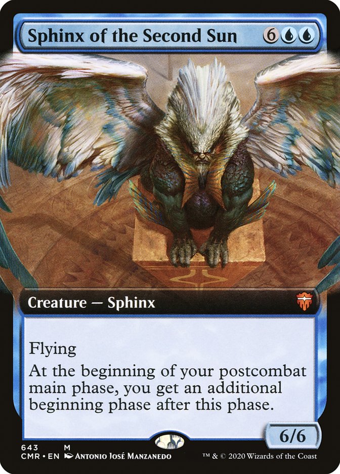 Sphinx of the Second Sun (Extended Art) [Commander Legends] Magic: The Gathering