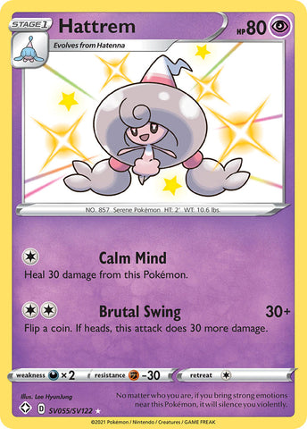 Hattrem (SV055/SV122) [Sword & Shield: Shining Fates] Pokémon