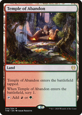 Temple of Abandon [Theros Beyond Death] Magic: The Gathering