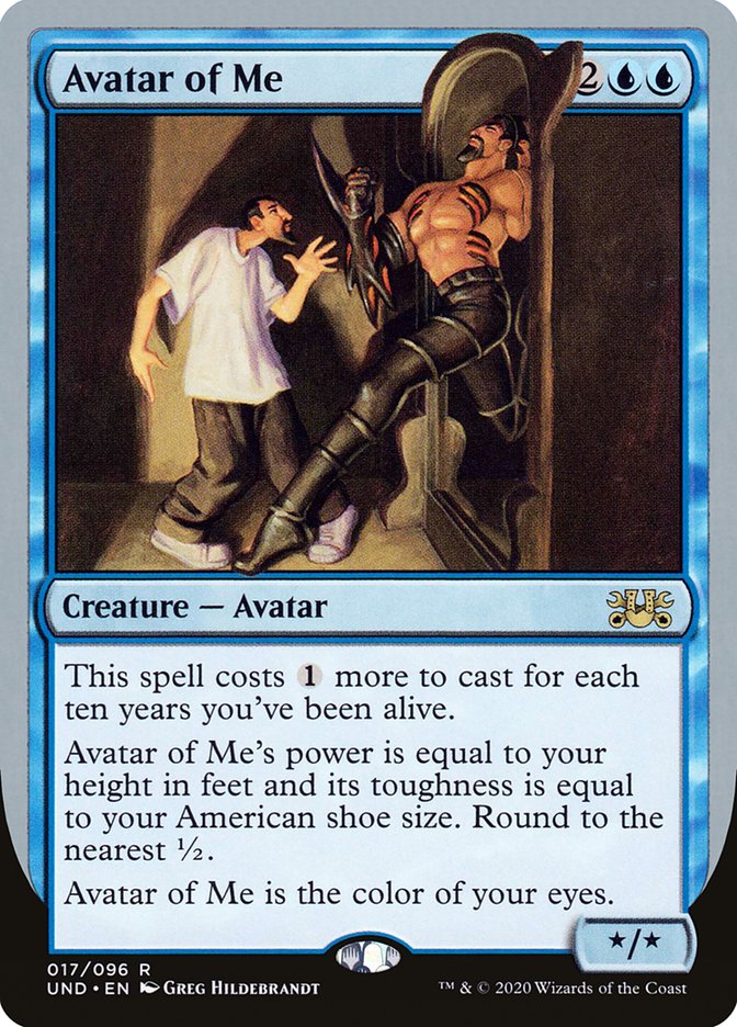 Avatar of Me [Unsanctioned] Magic: The Gathering