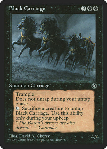 Black Carriage [Homelands] Magic: The Gathering