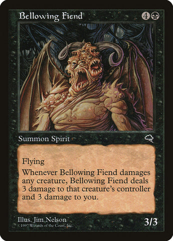 Bellowing Fiend [Tempest] Magic: The Gathering
