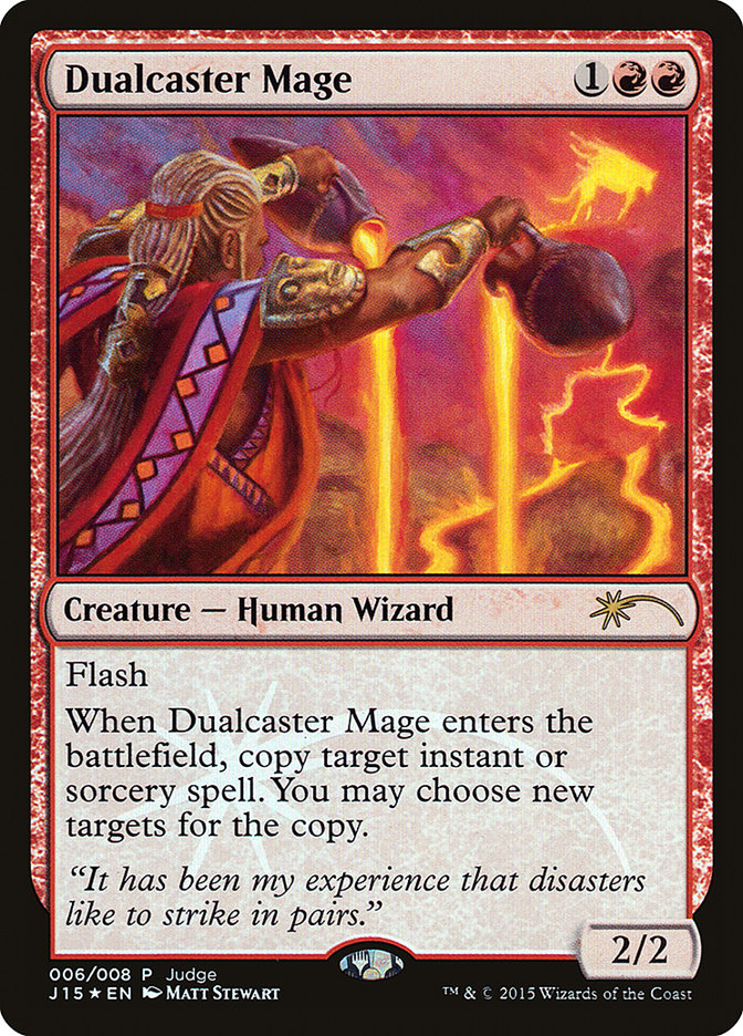 Dualcaster Mage [Judge Gift Cards 2015] Magic: The Gathering