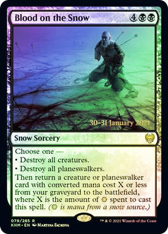 Blood on the Snow [Kaldheim Prerelease Promos] Magic: The Gathering