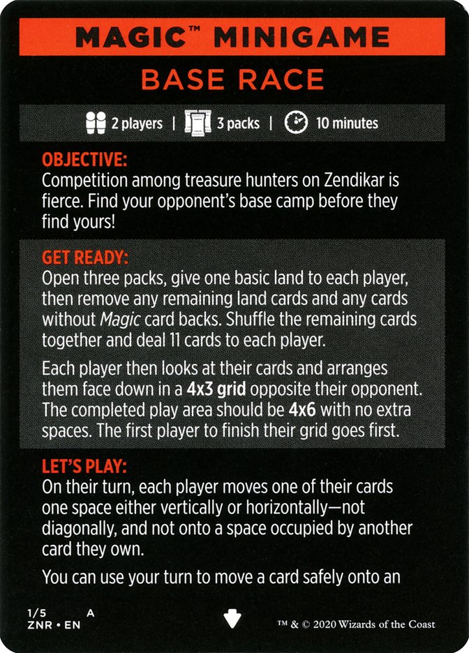 Base Race (Magic Minigame) [Zendikar Rising Minigame] Magic: The Gathering