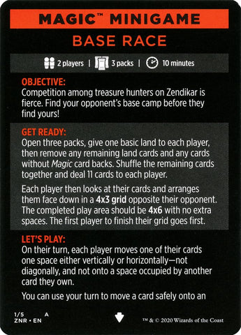 Base Race (Magic Minigame) [Zendikar Rising Minigame] Magic: The Gathering