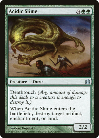 Acidic Slime [Commander 2011] Magic: The Gathering