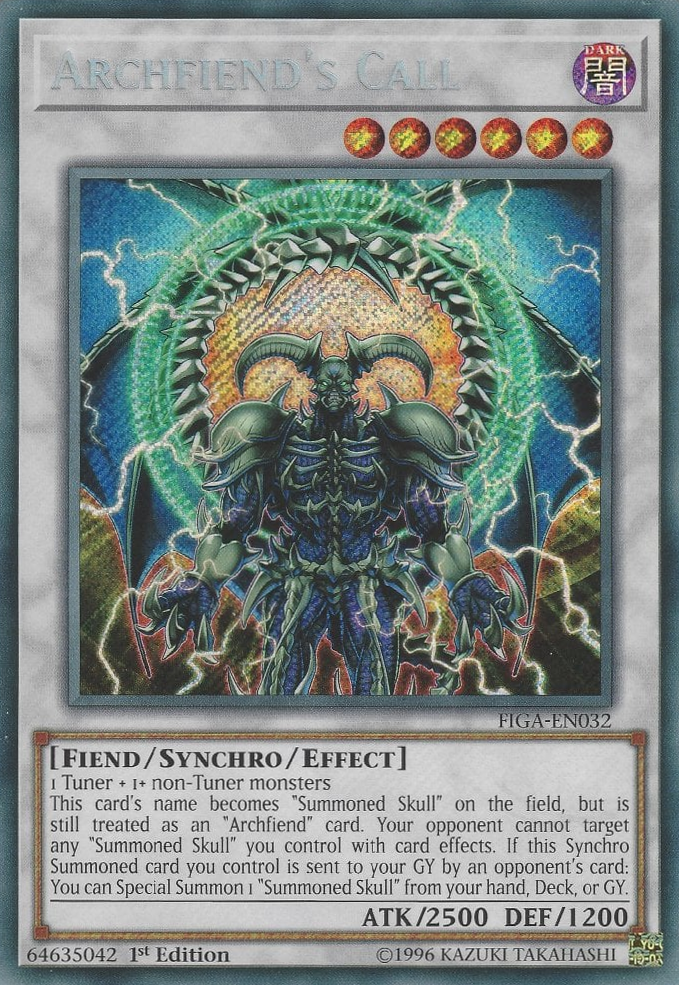 Archfiend's Call [FIGA-EN032] Secret Rare Yu-Gi-Oh!