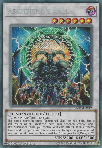 Archfiend's Call [FIGA-EN032] Secret Rare Yu-Gi-Oh!