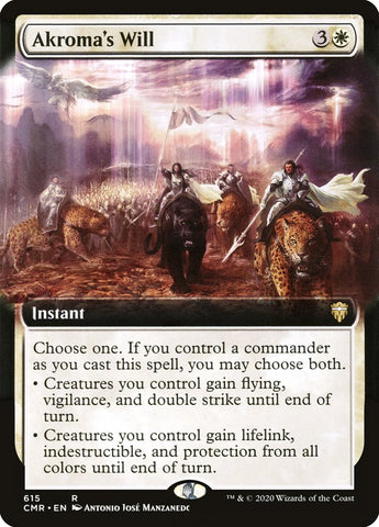 Akroma's Will (Extended Art) [Commander Legends] Magic: The Gathering